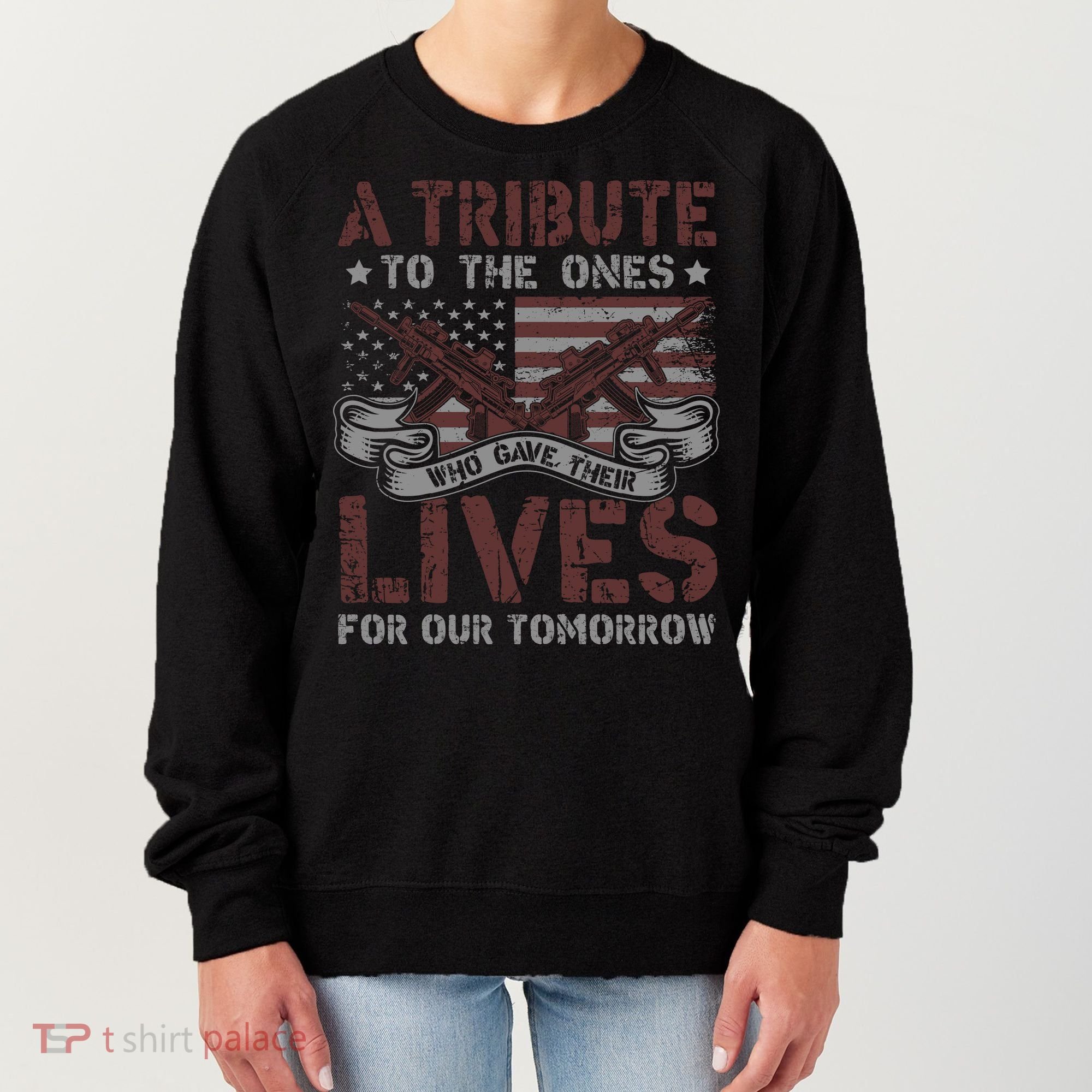 Memorial Day Tribute Graphic Women's Sweatshirt