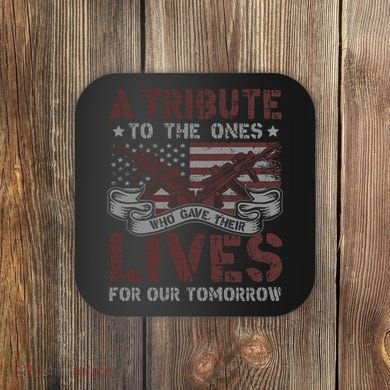 Memorial Day Tribute Graphic Coaster