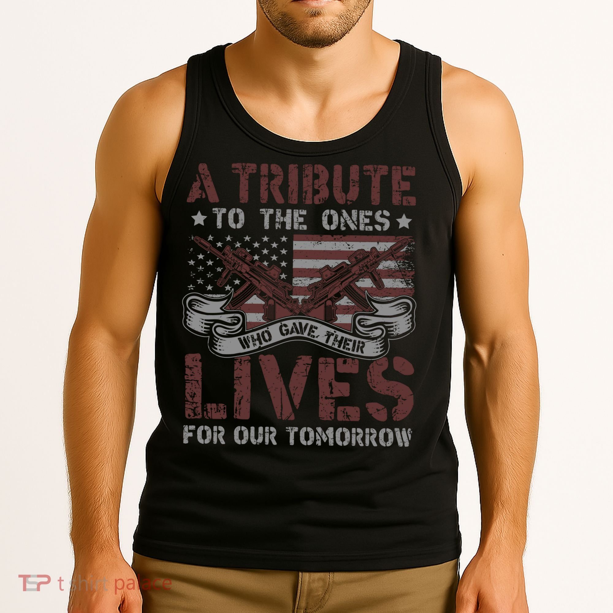 Memorial Day Tribute Graphic Tank Top
