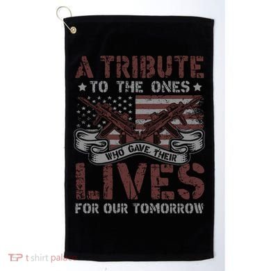 Memorial Day Tribute Graphic Golf Towel