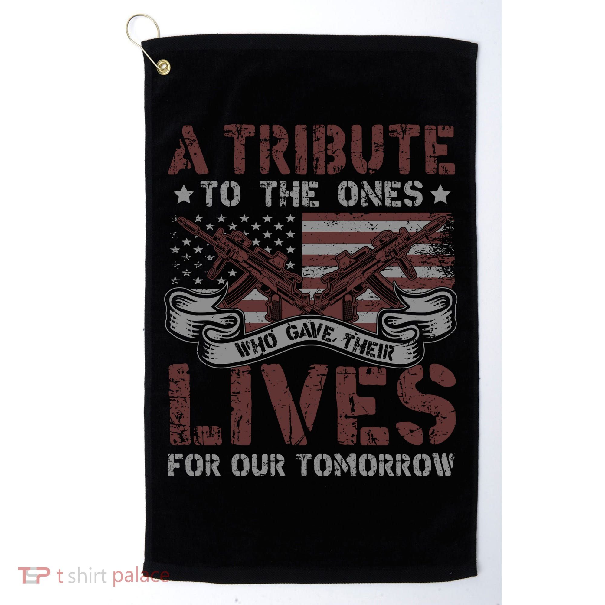 Memorial Day Tribute Graphic Golf Towel
