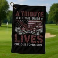 Memorial Day Tribute Graphic Golf Towel thumb 1