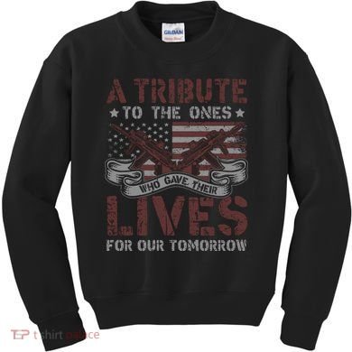 Memorial Day Tribute Graphic Kids Sweatshirt