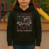 Memorial Day Tribute Graphic Kids Hoodie thumb 3