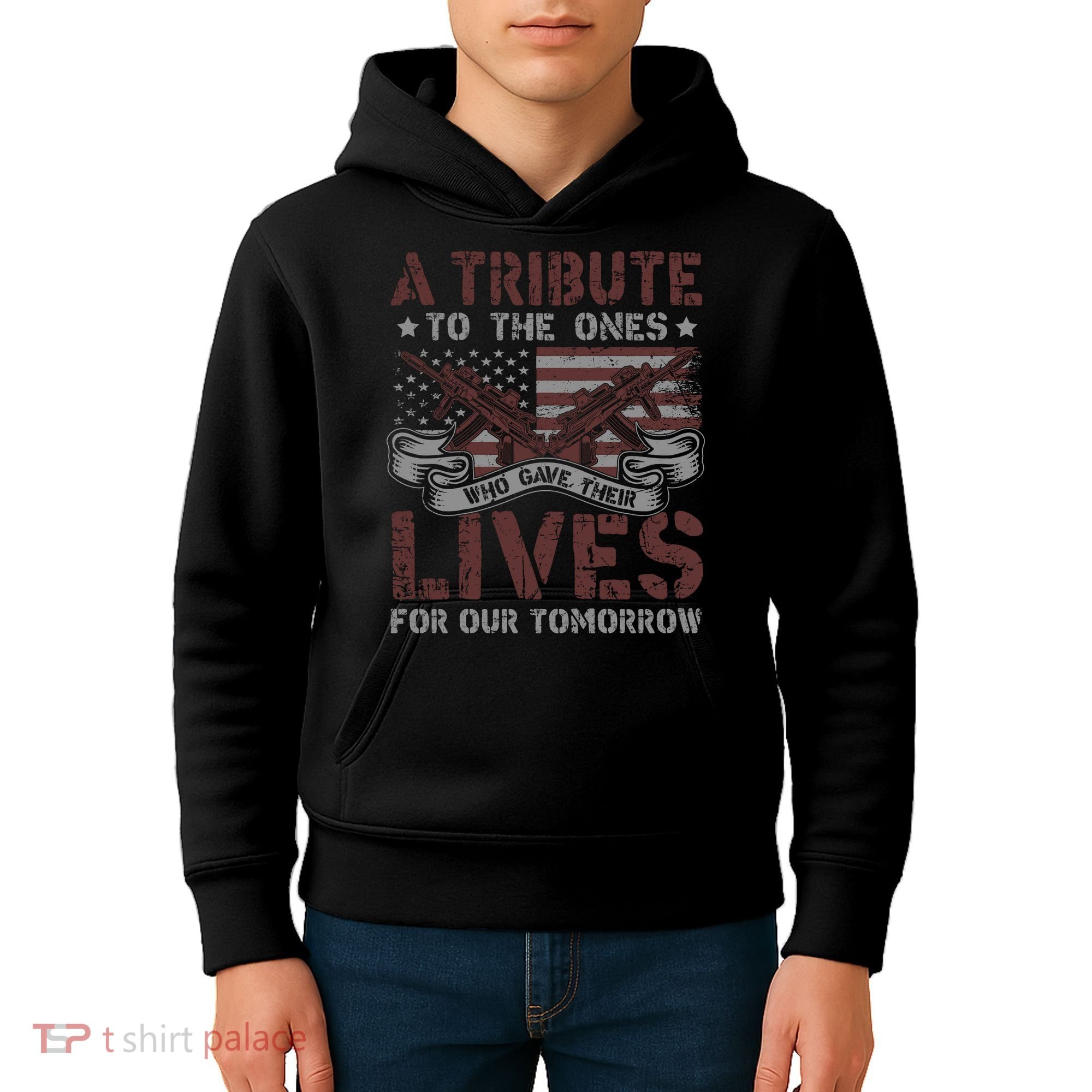 Memorial Day Tribute Graphic Kids Hoodie