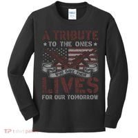Memorial Day Tribute Graphic Kids Long Sleeve Shirt thumb 0