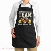 My Drinking Team Has A Pool Problem Billiard Players Themed Apron thumb 2