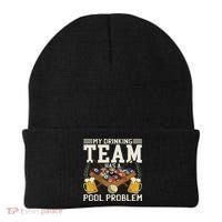 My Drinking Team Has A Pool Problem Billiard Players Themed Beanie thumb 0