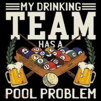 My Drinking Team Has A Pool Problem Billiard Players Themed Women's Long Sleeve Shirt thumb 2
