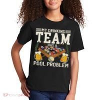 My Drinking Team Has A Pool Problem Billiard Players Themed Kids T-Shirt thumb 2