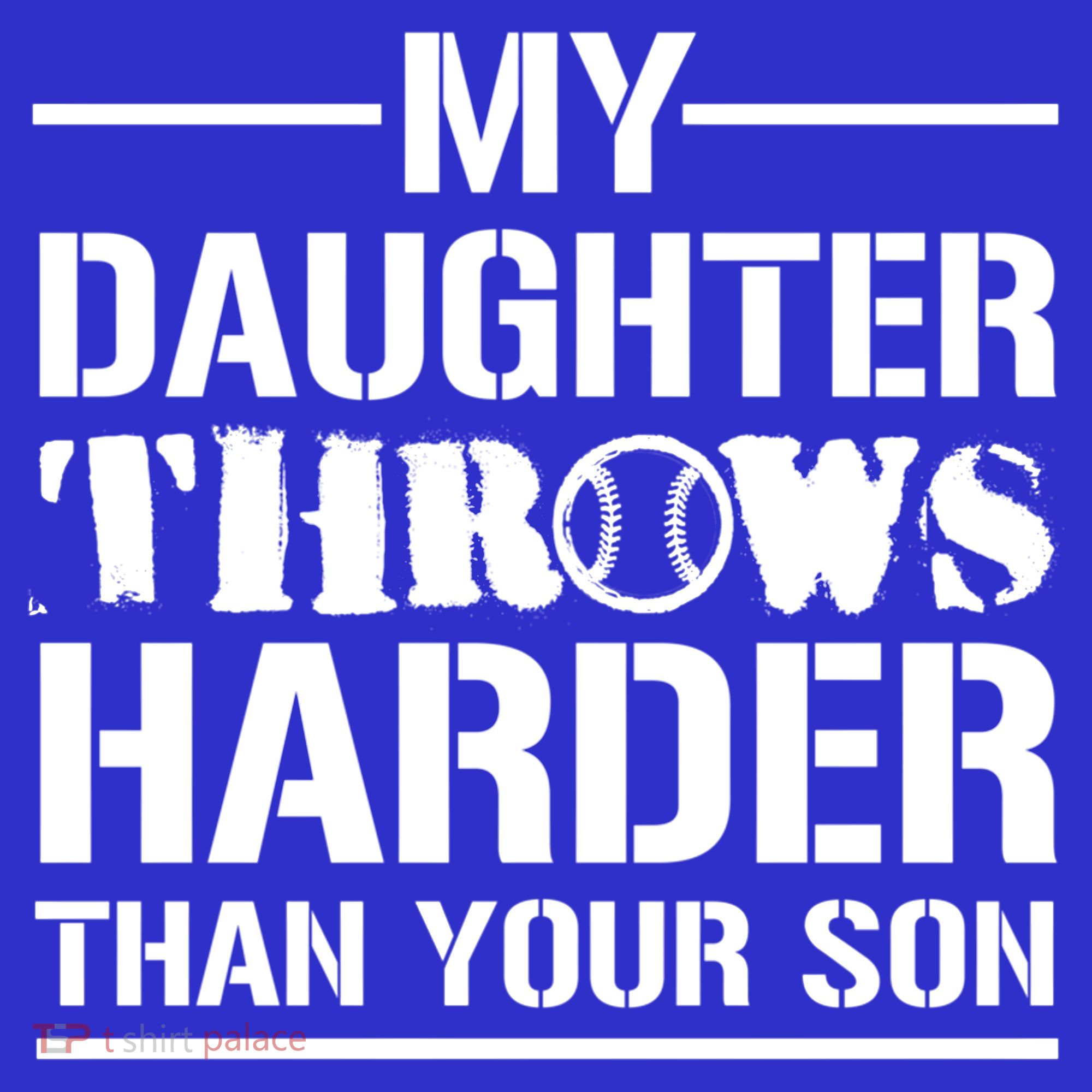 My Daughter Throws Harder Than Your Son Softball Dad Gift Visor