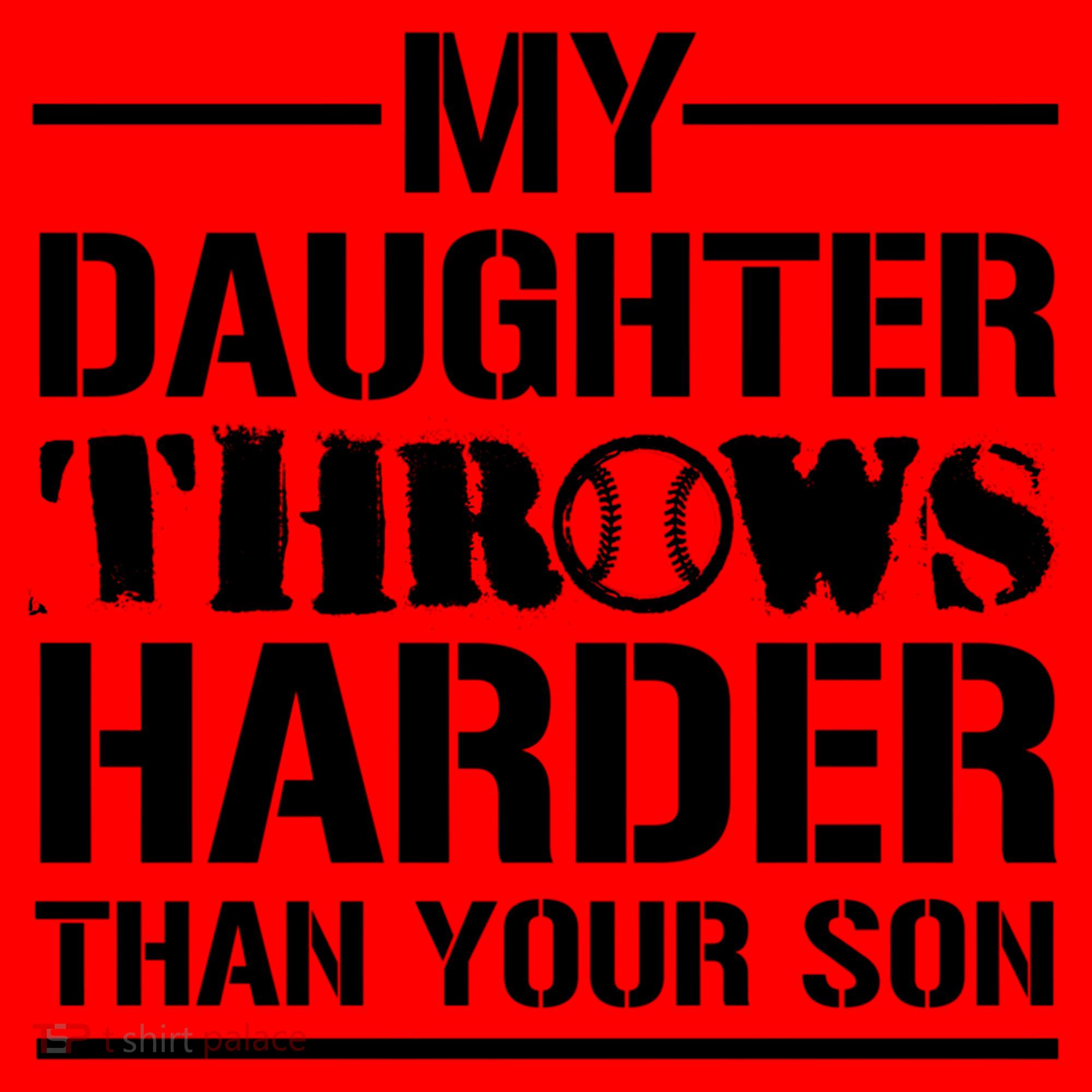 My Daughter Throws Harder Than Your Son Softball Dad Gift Santa Hat