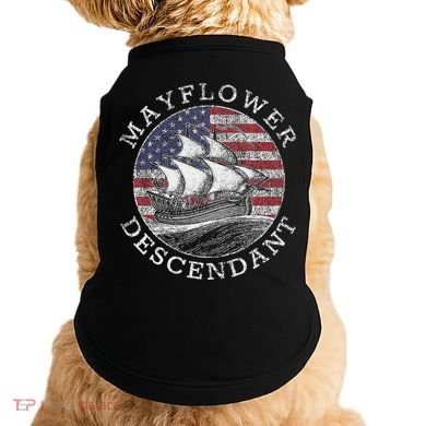 Mayflower Descendant Used Union Jack Doggie Tank