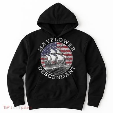 Mayflower Descendant Used Union Jack Hoodie
