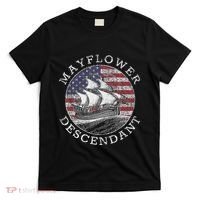 Mayflower Descendant Used Union Jack T-Shirt thumb 0