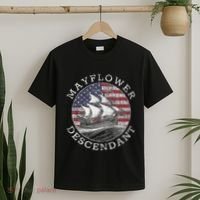 Mayflower Descendant Used Union Jack T-Shirt thumb 2