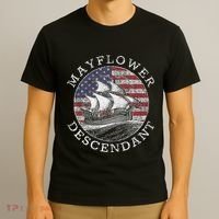 Mayflower Descendant Used Union Jack T-Shirt thumb 3