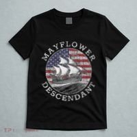 Mayflower Descendant Used Union Jack T-Shirt thumb 5