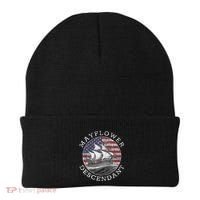 Mayflower Descendant Used Union Jack Beanie thumb 0