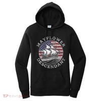 Mayflower Descendant Used Union Jack Women's Hoodie thumb 0