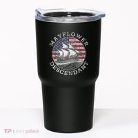Mayflower Descendant Used Union Jack Tumbler thumb 0