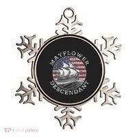 Mayflower Descendant Used Union Jack Ornament thumb 0