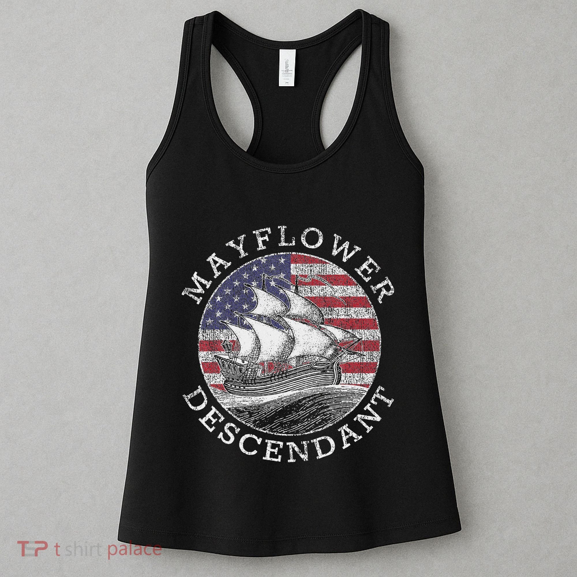 Mayflower Descendant Used Union Jack Women's Tank Top