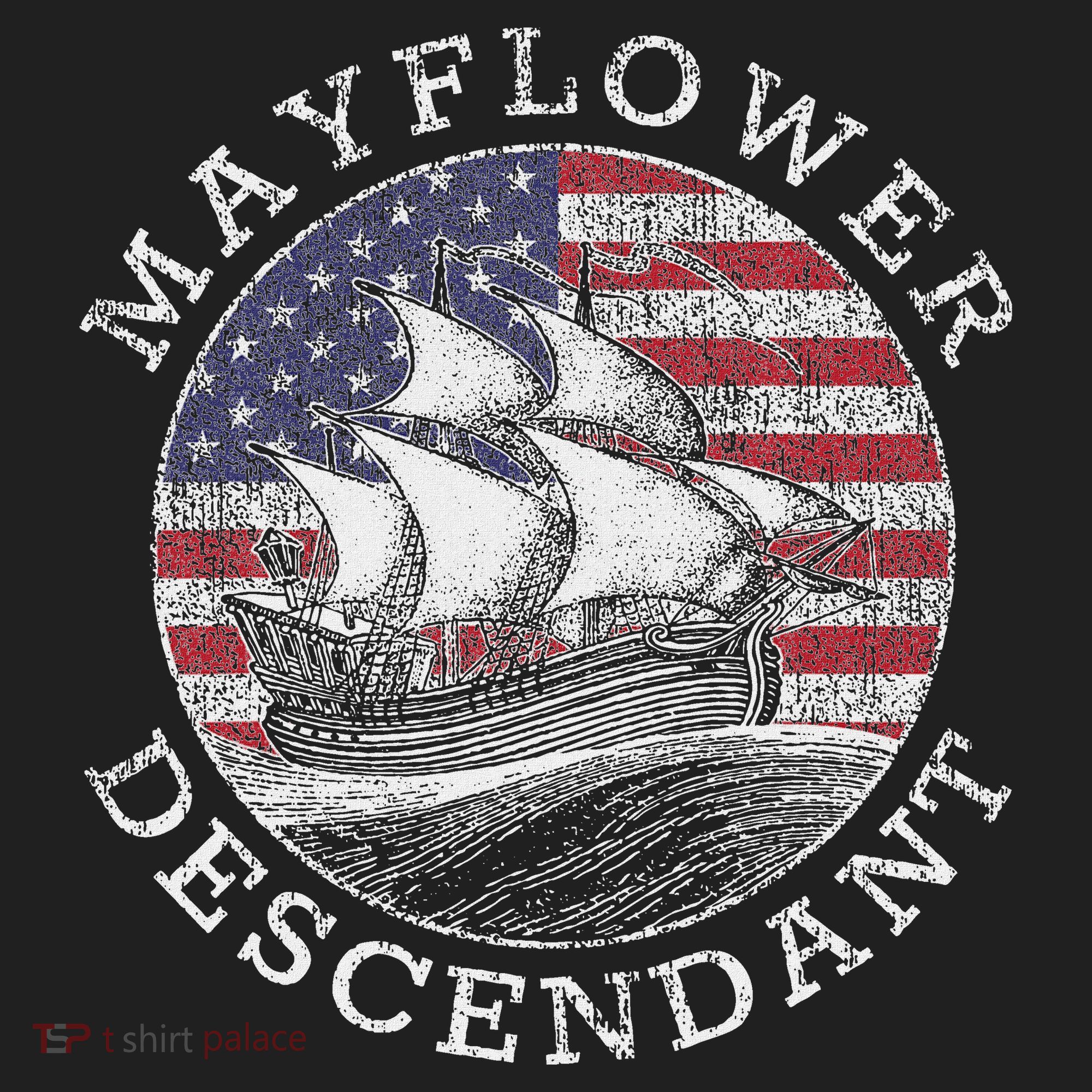 Mayflower Descendant Used Union Jack Hat