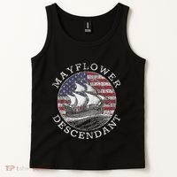 Mayflower Descendant Used Union Jack Tank Top thumb 2