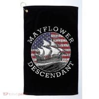Mayflower Descendant Used Union Jack Golf Towel thumb 0