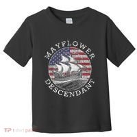 Mayflower Descendant Used Union Jack Toddler T-Shirt thumb 0