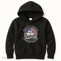 Mayflower Descendant Used Union Jack Kids Hoodie thumb 0