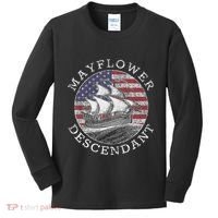 Mayflower Descendant Used Union Jack Kids Long Sleeve Shirt thumb 0
