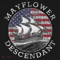 Mayflower Descendant Used Union Jack Kids Long Sleeve Shirt thumb 2