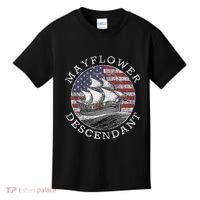 Mayflower Descendant Used Union Jack Kids T-Shirt thumb 0