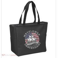 Mayflower Descendant Used Union Jack Tote Bag thumb 2