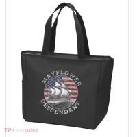 Mayflower Descendant Used Union Jack Tote Bag thumb 3