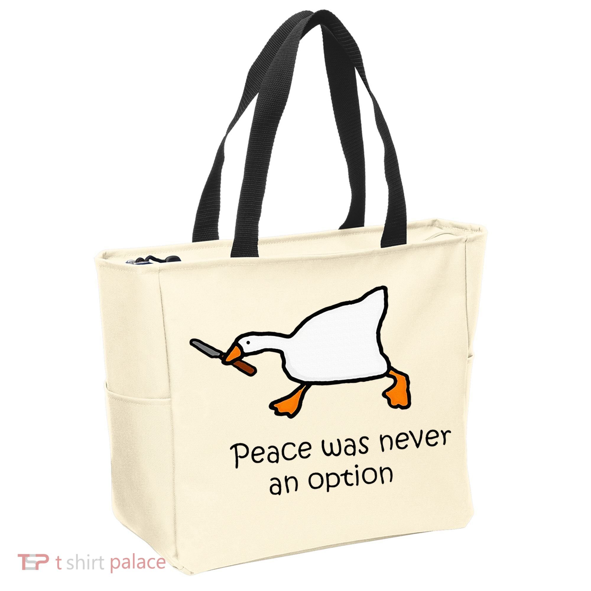 Murder Duck Untitled Duck Game Duck With Knife Meme Tote Bag