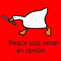 Murder Duck Untitled Duck Game Duck With Knife Meme Santa Hat thumb 1