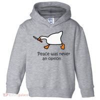 Murder Duck Untitled Duck Game Duck With Knife Meme Toddler Hoodie thumb 0