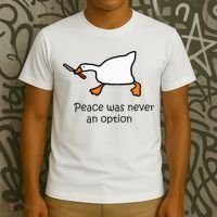 Murder Duck Untitled Duck Game Duck With Knife Meme T-Shirt thumb 3