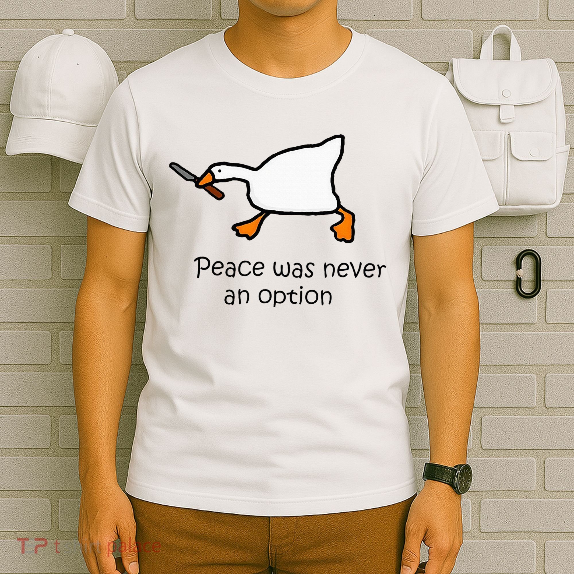 Murder Duck Untitled Duck Game Duck With Knife Meme T-Shirt
