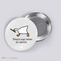 Murder Duck Untitled Duck Game Duck With Knife Meme Button thumb 0