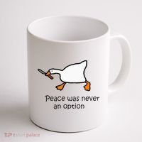 Murder Duck Untitled Duck Game Duck With Knife Meme Coffee Mug thumb 1