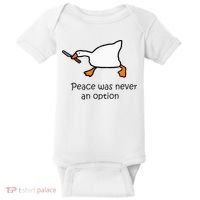 Murder Duck Untitled Duck Game Duck With Knife Meme Baby Bodysuit thumb 0