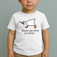 Murder Duck Untitled Duck Game Duck With Knife Meme Toddler T-Shirt thumb 2