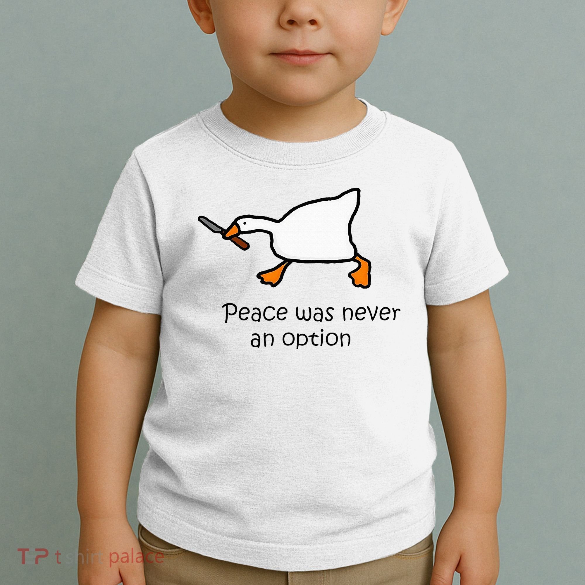 Murder Duck Untitled Duck Game Duck With Knife Meme Toddler T-Shirt