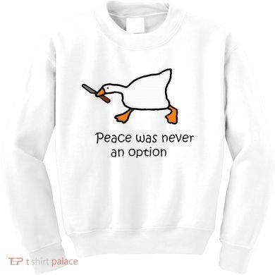 Murder Duck Untitled Duck Game Duck With Knife Meme Kids Sweatshirt