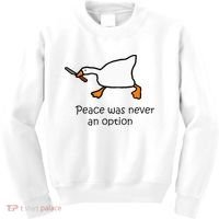 Murder Duck Untitled Duck Game Duck With Knife Meme Kids Sweatshirt thumb 0