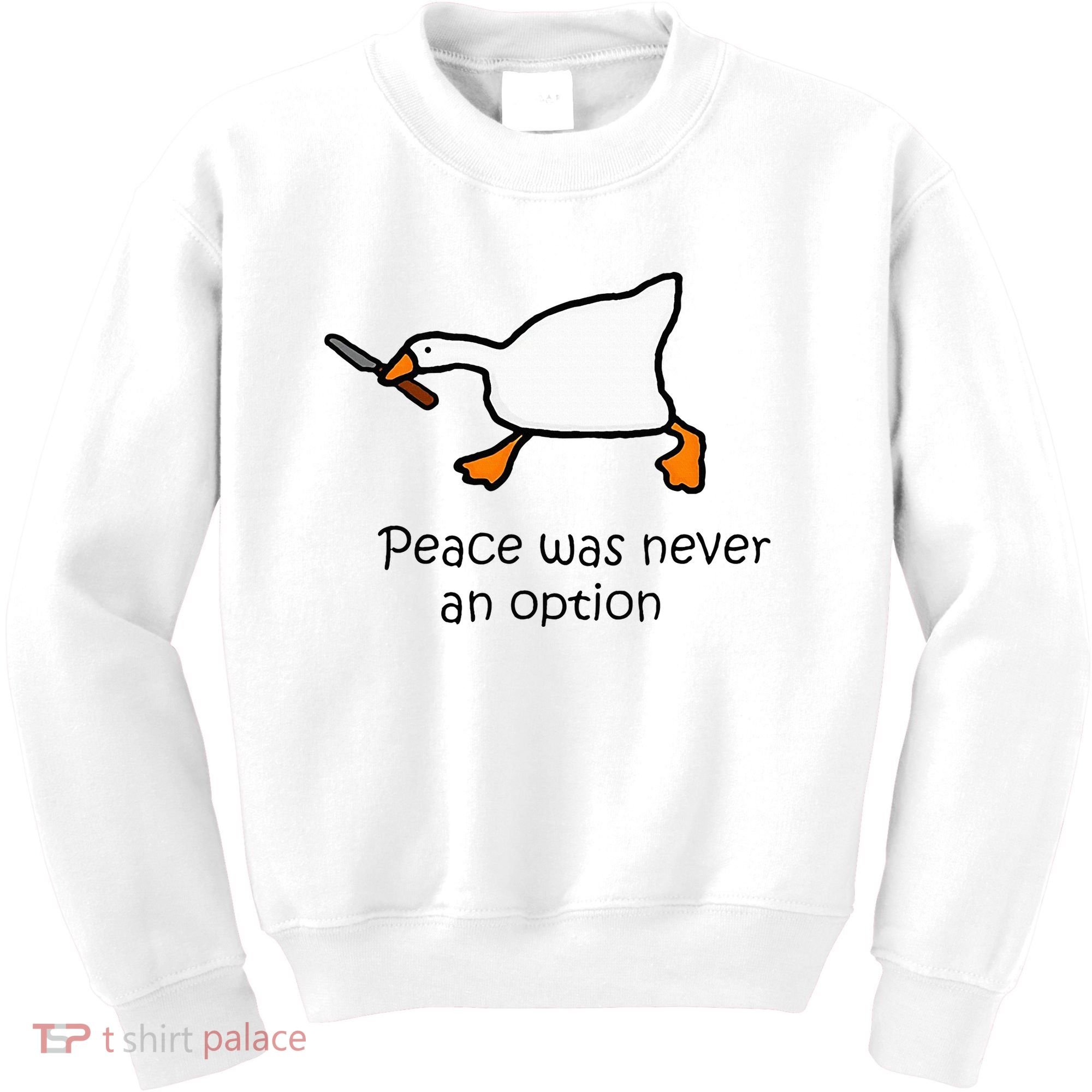 Murder Duck Untitled Duck Game Duck With Knife Meme Kids Sweatshirt